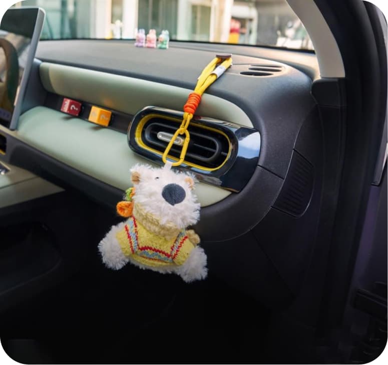 Magnetic dashboard accessory on the Chery Q