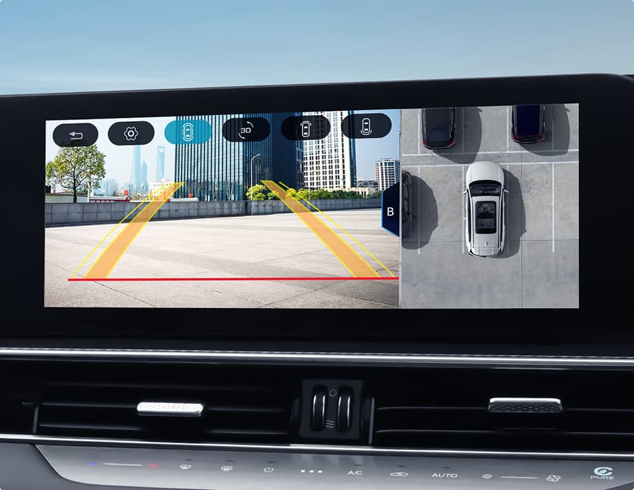 360° panoramic image & 180° chassis image