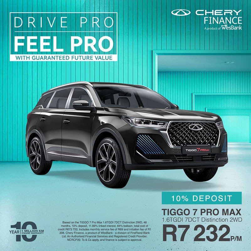 Tiggo 7 Pro Max 1.6TGDI 7DCT Distinction 2WD
